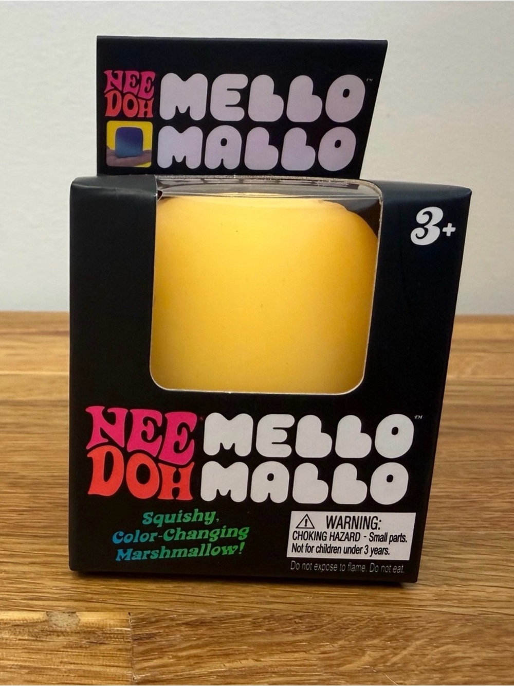 NeeDoh Mello Mallo Squishy Sensory Fidget Color Changing Marshallow - Yellow